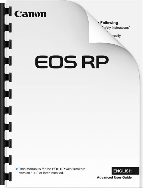 Canon Eos Rp Manual