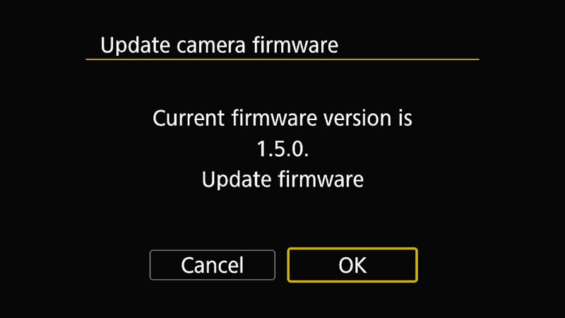 Canon R6 Firmware Update