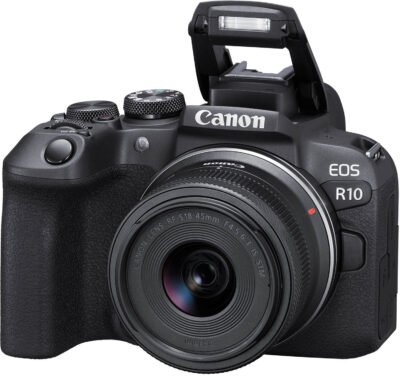Canon R10 with Lens & Flash