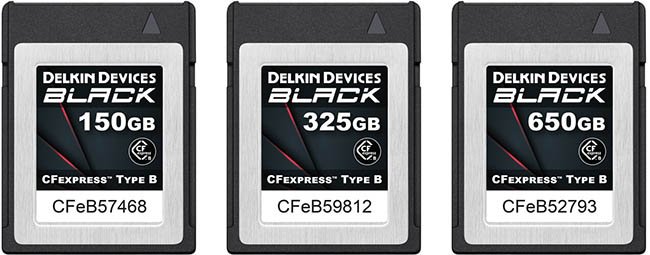 Delkin Devices BLACK CFexpress Type B Memory Cards