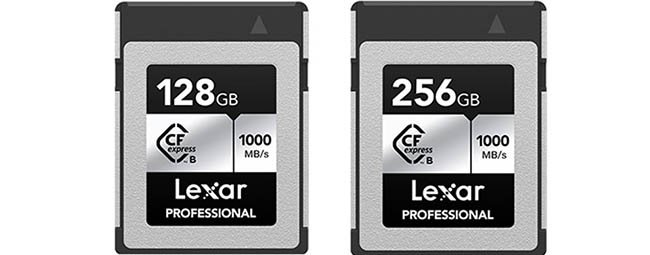 Lexar Professional Type B CFexpress Silver Series Memory Cards