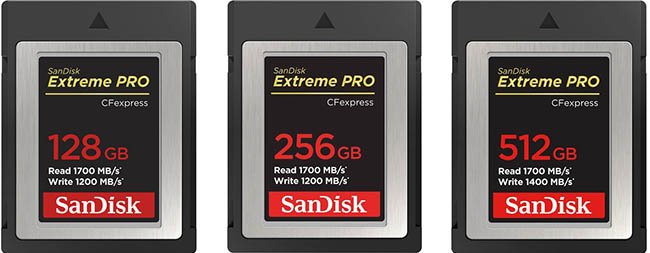 SanDisk Extreme PRO CFexpress Type B Memory Cards