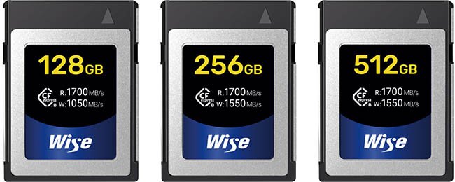 Wise Advanced CFX-B Series CFexpress Type B Memory Cards
