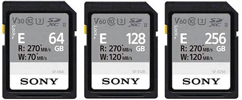 Sony SF-E UHS-II Memory Cards