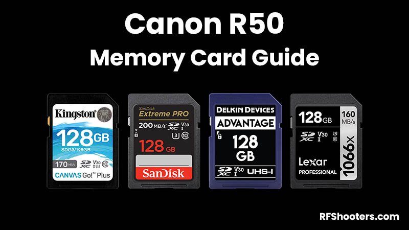 Canon R50 Memory Card Guide