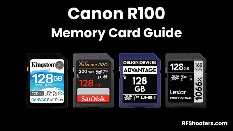 Canon R100 Memory Card Guide