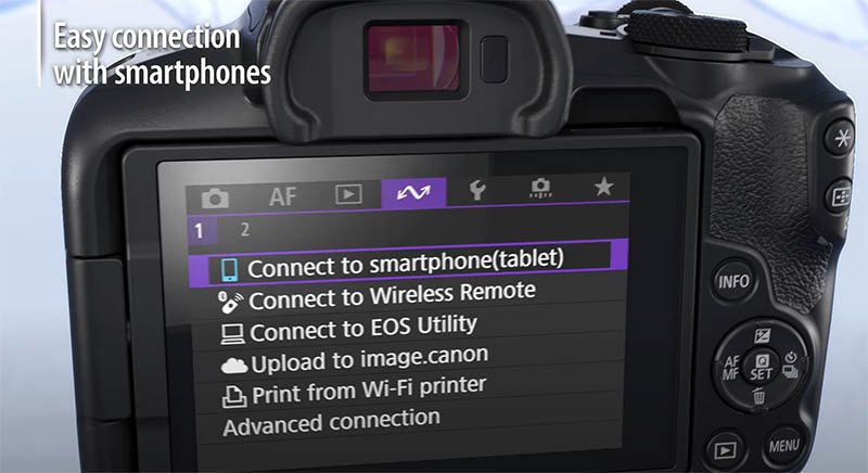 Canon R50 Connectivity Options