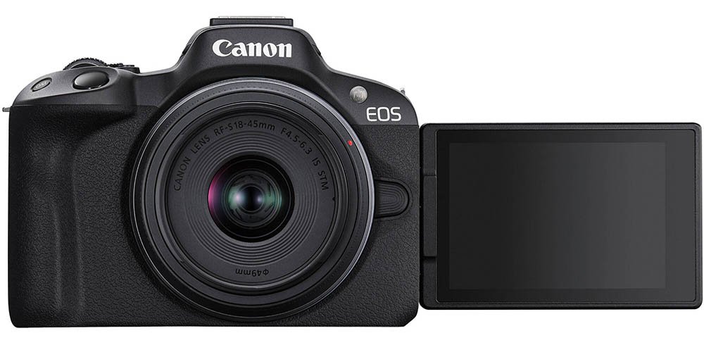 Canon R50 Vari-Angle LCD Selfie
